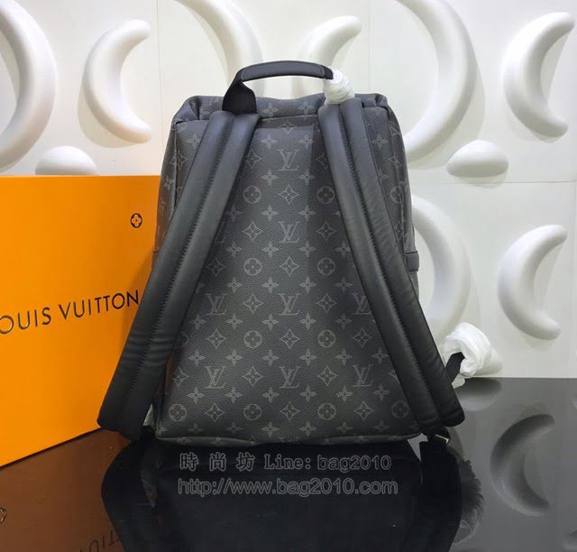 LV背包 M43186 路易威登Discovery雙肩包 LV黑花雙肩背包 LV後背包 LV男包  ydh3042
